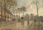 Camille Pissarro The Mailcoach at Louveciennes oil painting on canvas